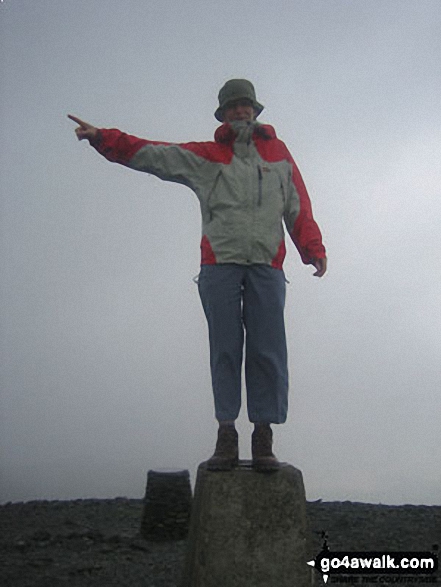  on Skiddaw in The Lake District Cumbria England