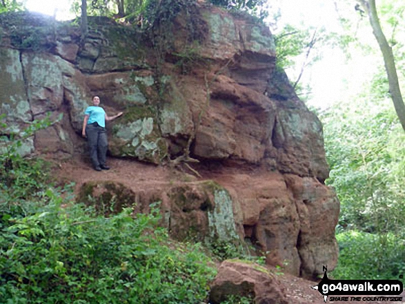 Sat up Corley Rocks near Corley Ash