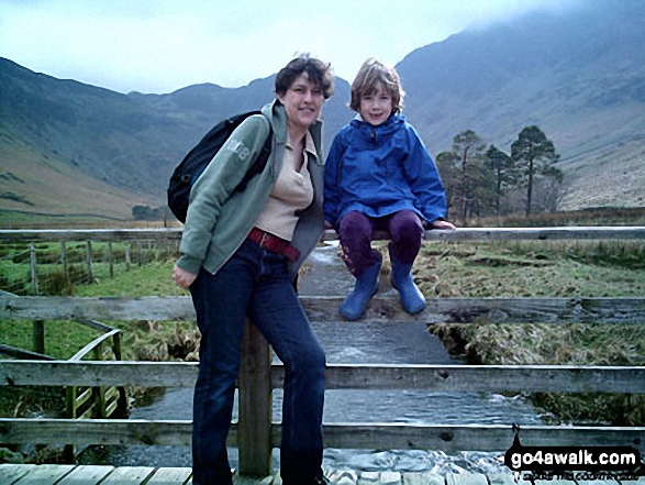 Me and my daughter Sally on near Buttermere in The Lake District Cumbria England