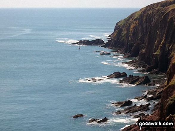 The Caldey Island/Ynys Byr coast