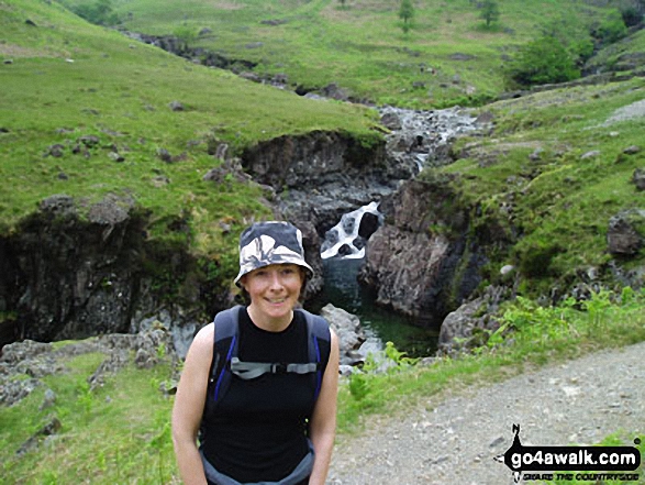 Annemarie Robson on Sca Fell in The Lake District Cumbria England