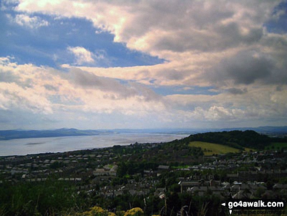 The view from the top of The Dundee Law Hill