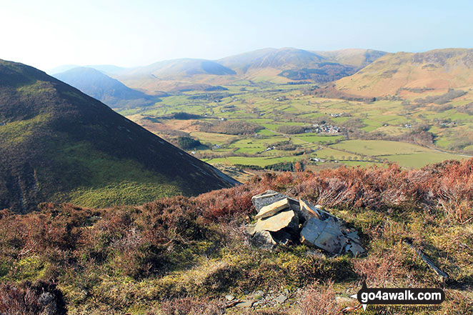 Walk Dodd (Whiteside) walking UK Mountains in The North Western Fells The Lake District National Park Cumbria, England