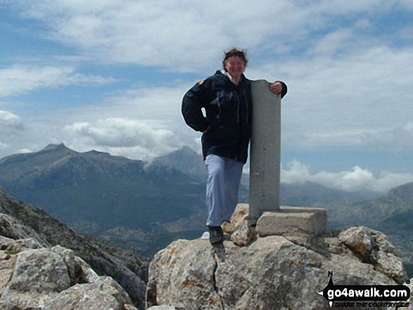 Me on Puig Tomir in Serra Tramuntana Mallorca Spain