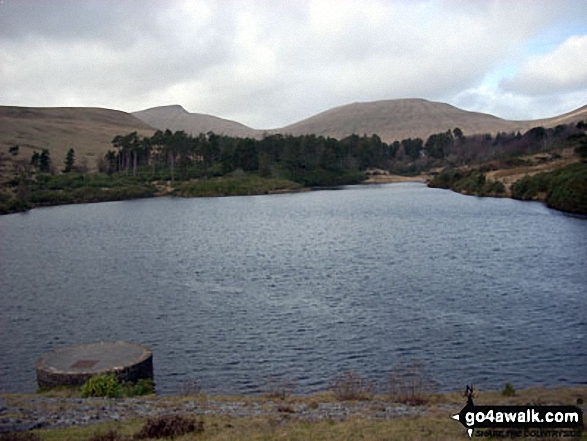 Corn Du, Pen y Fan and Cribyn from Neuadd Reservoir