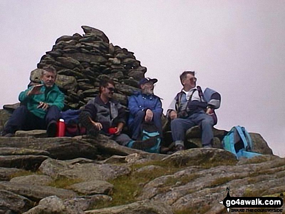 Me, Eric Carter, Bill Ward & Gary Clucas on Ill Bell in The Lake District Cumbria England