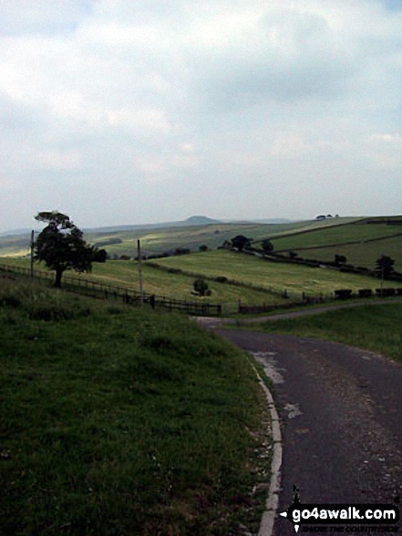 Shutlingsloe from The Gritstone Trail on Croker Hill