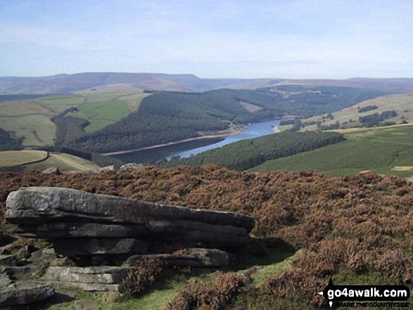 Ladybower Reservoir from Derwent Edge