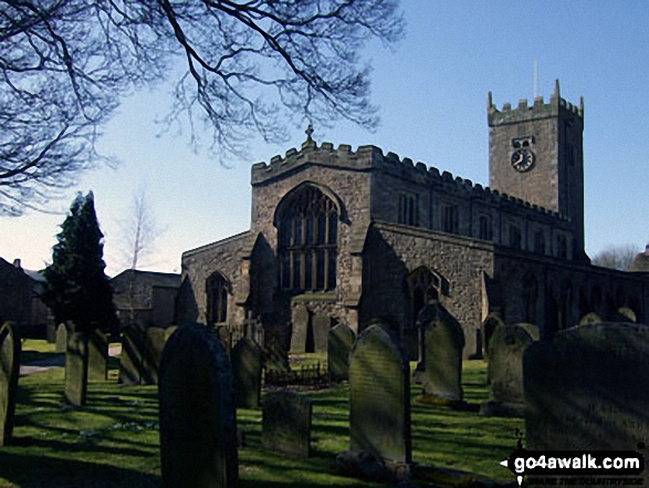 Walk ny160 Addlebrough and Thornton Rust from Askrigg, Wensleydale - Askrigg Church