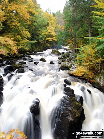 Falls of the Braan at the Hermitage, near Dunkeld