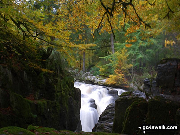 Falls of the Braan at Ossian Hall, near Dunkeld