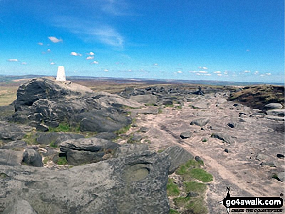 Blackstone Edge summit trig point