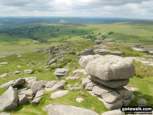 Walk de122 North Hessary Tor, Great Mis Tor and Great Staple Tor from Princetown - Merrivale from Great Staple Tor