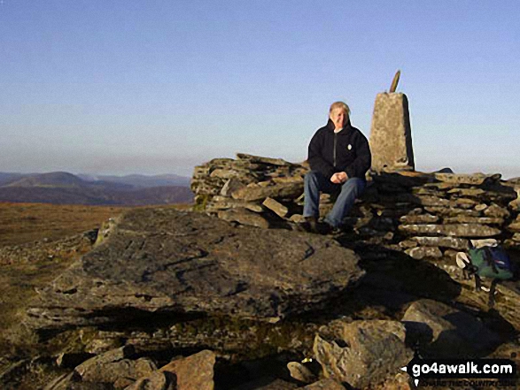 Linda on Lugnaquilla in  Wicklow Ireland