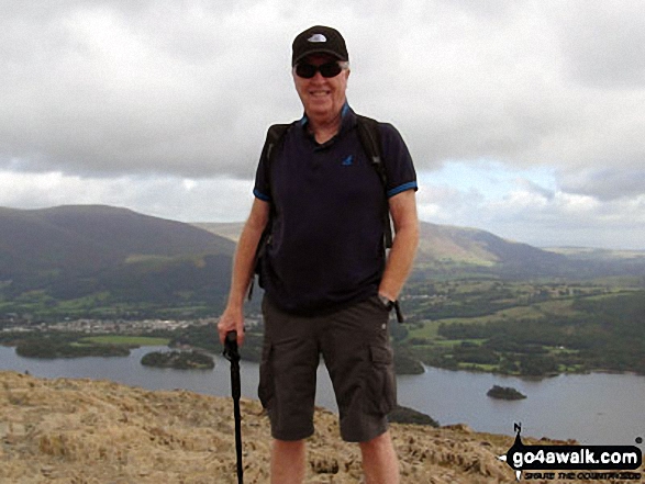 On Cat Bells (Catbells) with Derwent Water in the background