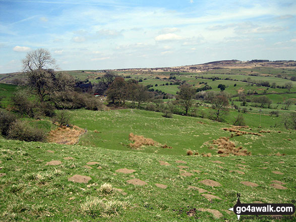 Walk s108 Butterton and Upper Elkstone from Onecote - Butterton Moor from near Black Brook Farm