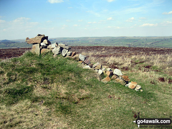 Stone dragon sculpture on the summit of Revidge