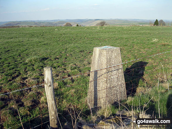 Walk s201 Grindon Moor, Grindon and Weag's Bridge from Butterton - Grindon Moor (Grindon Moor) Trig Point