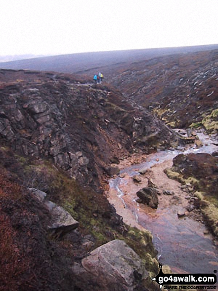 The Pennine Way on Clough Edge above Torside Clough