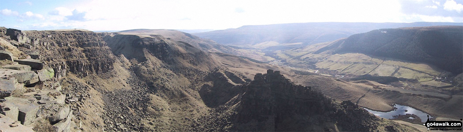 Alport Dale from Alport Castles (looking South)