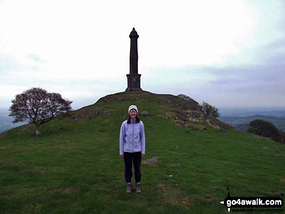 Ann by Rodney's Pillar (Breidden Hill)