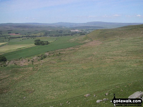 Walk ny167 Ryelstone Fell, Sharp Haw and Rough Crag from Embsay - Cracoe from Rylstone Cross