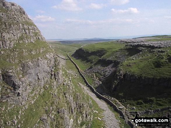 Walk ny122 Gordale Scar and Malham Cove via Shorkley Hill from Malham - Above Malham Cove, Malham