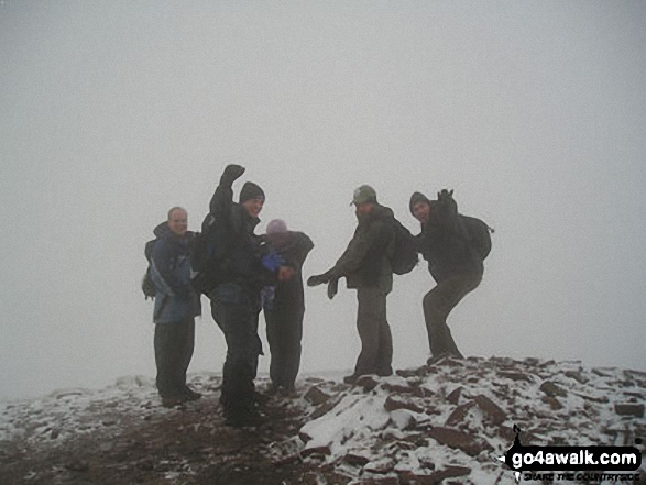 Me And My Hiker Buddies on Cribyn On The Way To Pen-y-fan in The Brecon Beacons Powys Wales