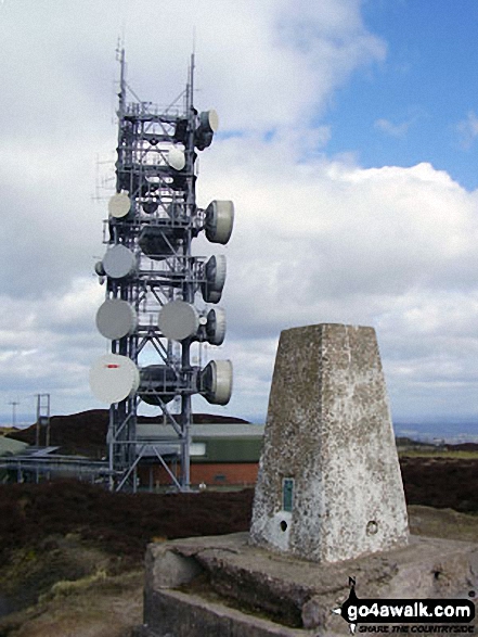 The summit of Brown Clee Hill (Abdon Burf)  in The Shropshire Hills Photo: Bruce McDowell