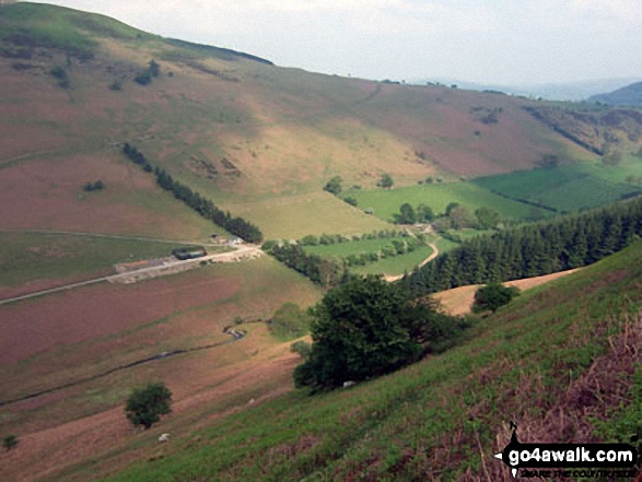 Walk Route Map po103 Bache Hill, Black Mixen and Great Rhos from New Radnor