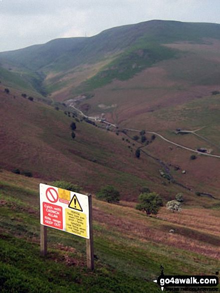 Walk Route Map po103 Bache Hill, Black Mixen and Great Rhos from New Radnor