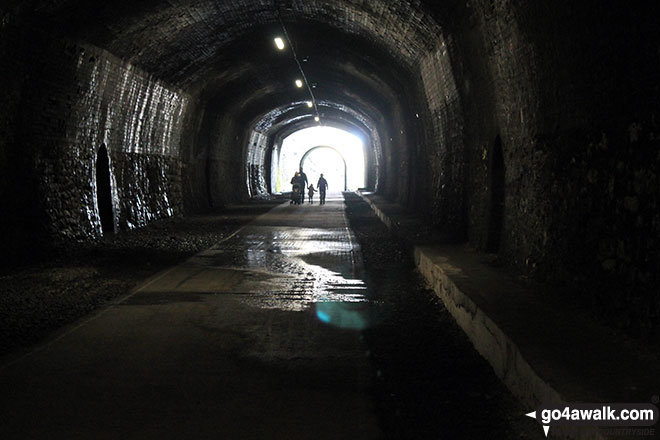 Walk d178 Fin Cop and Monsal Dale from Ashford in the Water - Inside Monsal Head Tunnel