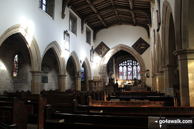 Walk d335 Longstone Edge from Great Longstone - Inside Great Longstone Church