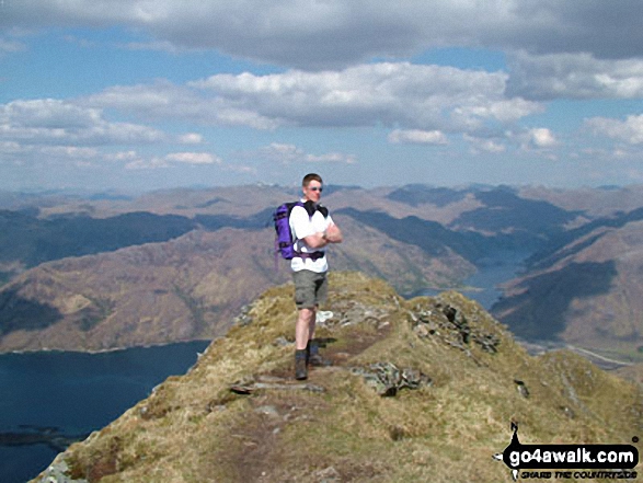 Walk Ladhar Bheinn walking UK Mountains in Glen Shiel to Glenfinnan and Loch Eil  Highland, Scotland