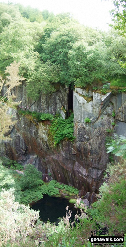 Walk gw125 Tarrenhendre from Abergynolwyn - Bryn-Eglwys Quarry