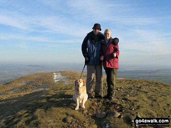 Me, my Husband and Bracken on Middletown Hill in The Breidden Hills Powys Wales