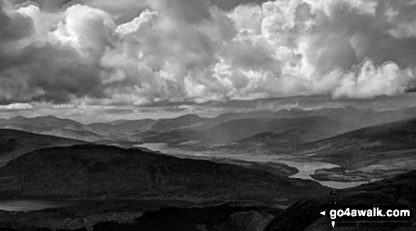 Looking south east towards Loch Linnhe from the Fort William route up Ben Nevis