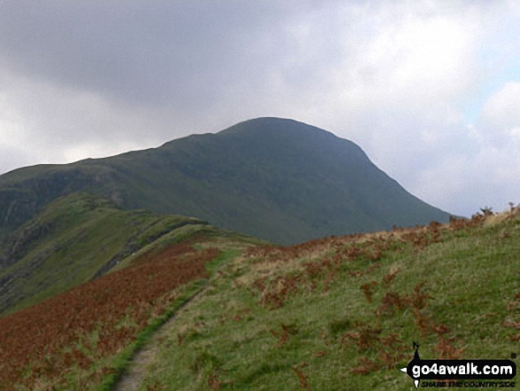 Walk c142 Robinson and Dale Head from Little Town - Robinson from High Snab Bank