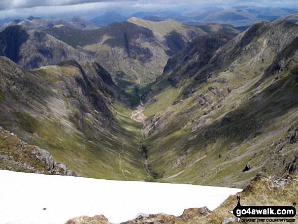 The Lost Valley of Glen Coe from Lost Valley Buttress, Bealach Dearg