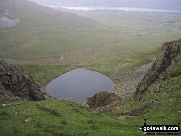 Walk c179 The Seathwaite Round from Seathwaite (Duddon Valley) - Blind Tarn from Brown Pike