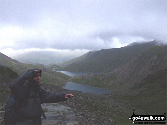 Mark on Snowdon in Snowdonia Gwynedd Wales