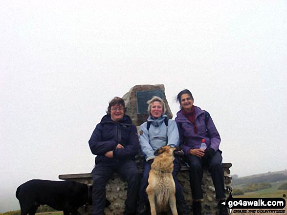 On top of Beachy Head and the Seven Sisters cliffs on a foggy November morning