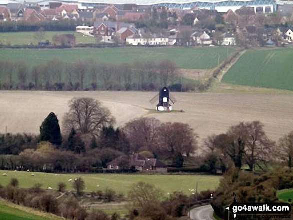 Pitstone Windmill from Ivinghoe Beacon