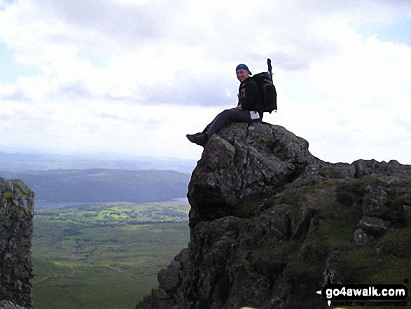 Me taking a break on Top of Dow Crag in The Lake District Cumbria England