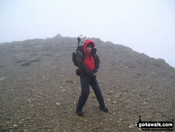 Me on Helvellyn in The Lake District Cumbria England