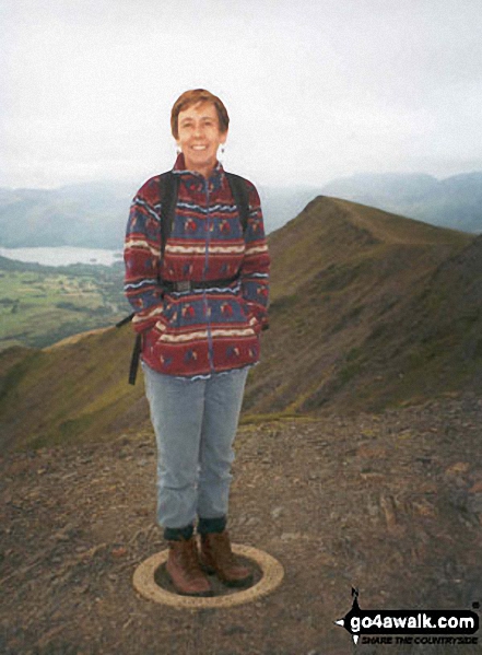 Me on Blencathra in The Lake District Cumbria England