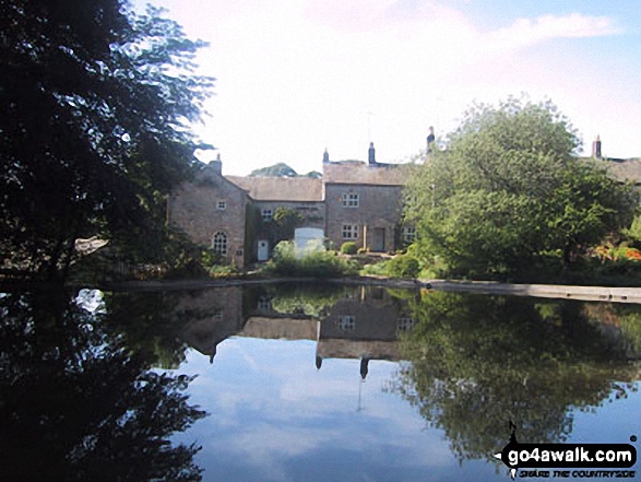 Walk ny167 Ryelstone Fell, Sharp Haw and Rough Crag from Embsay - Rylstone village pond