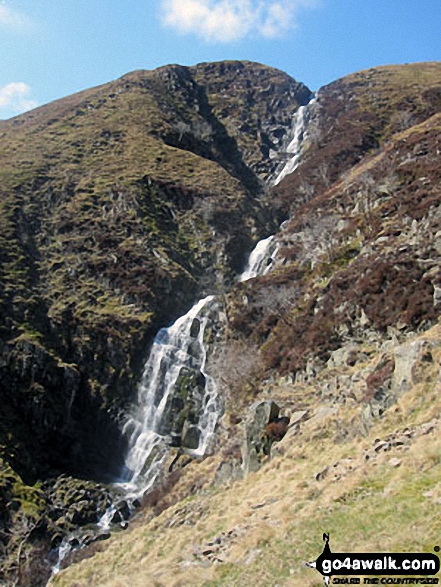 Walk c180 The Howgills from Low Carlingill Bridge - Cautley Spout