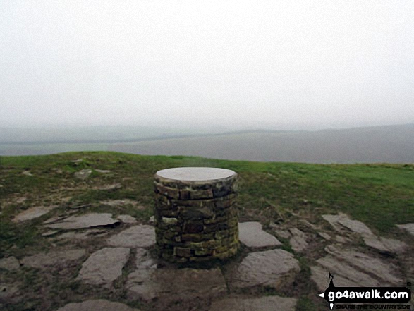 The viewpoint marker on the summit of Lose Hill (Ward's Piece)