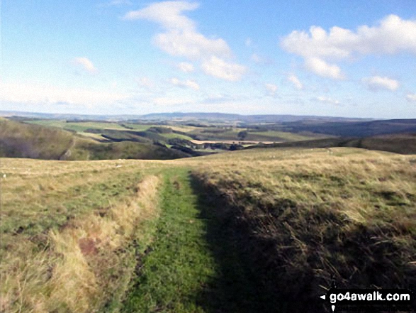 Walk n131 Alwindale and Clennell St from Alwinton - On Clennell Street descending back to Alwinton after visiting Bloodybush Edge